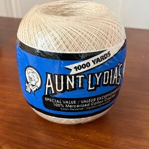 Cream Crochet Thread- 1000 yards